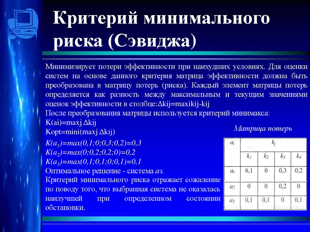 Минимальные элементы