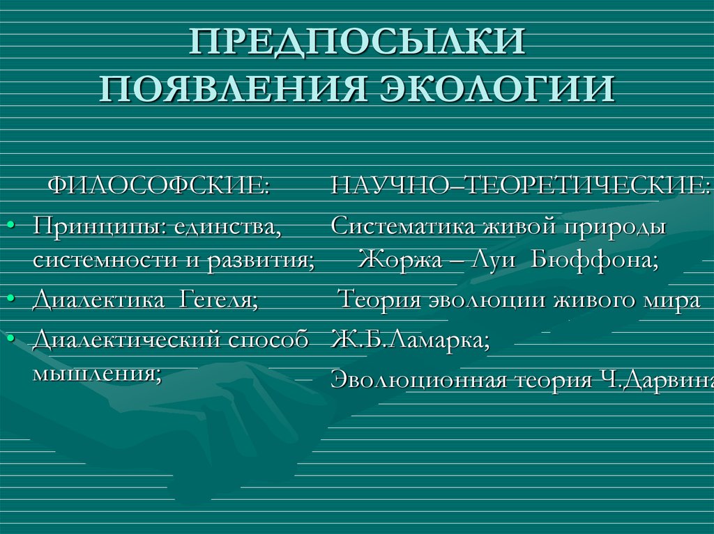 Сущность прикладной экологии презентация