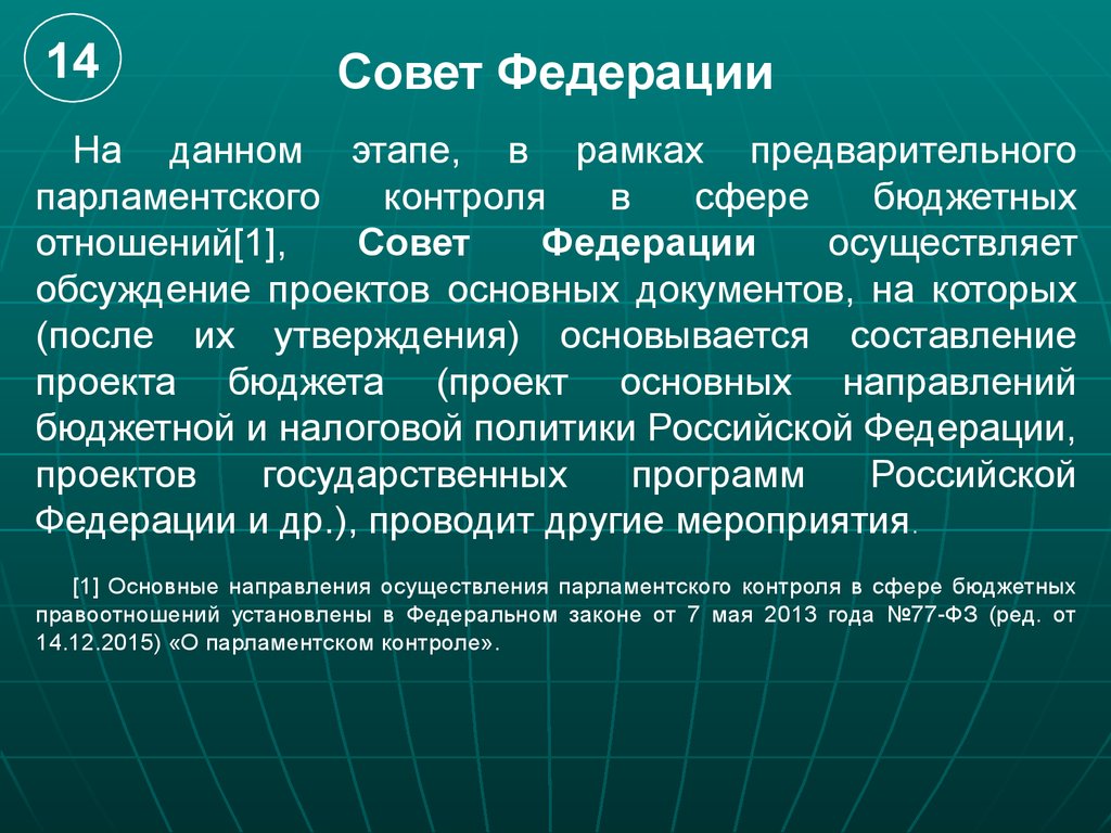 Парламентский контроль в рф презентация