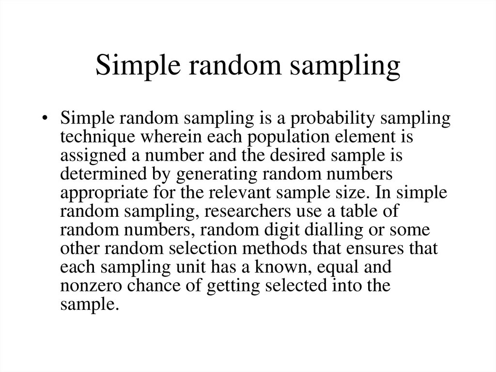 Sampling 