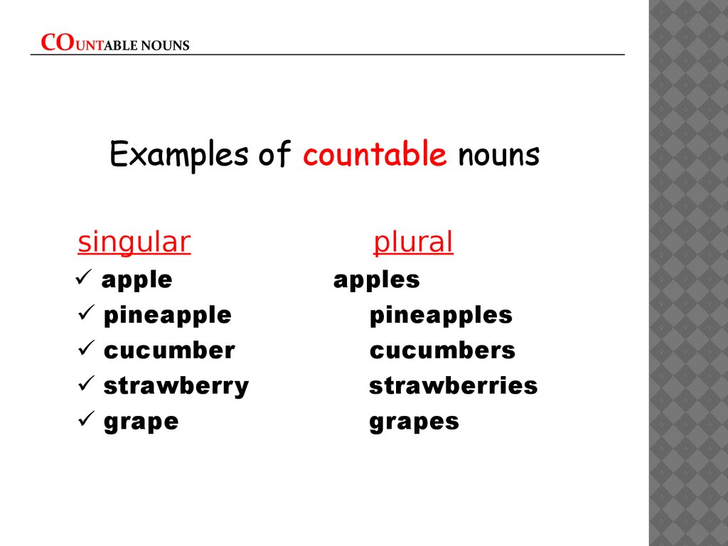 Countable and uncountable презентация