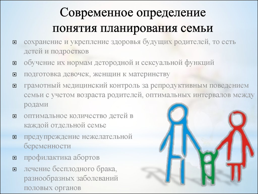 Организация планирования семьи