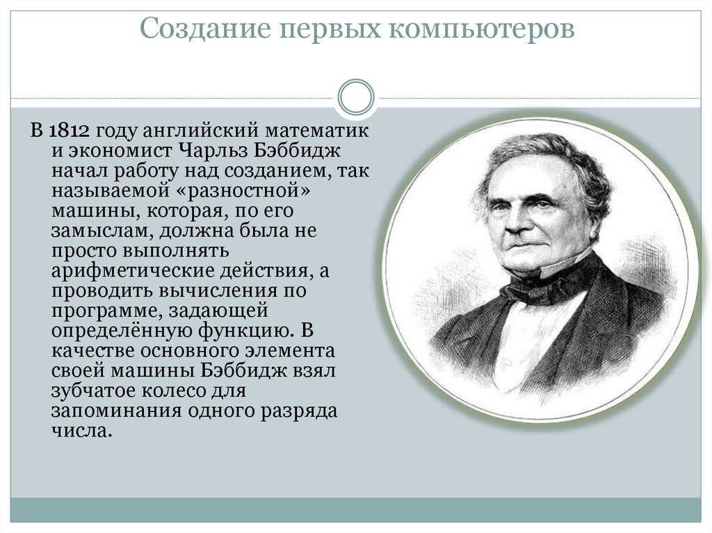 Английский математик женщина 7 букв. И А бланк экономист. Компьютеры в 1812.