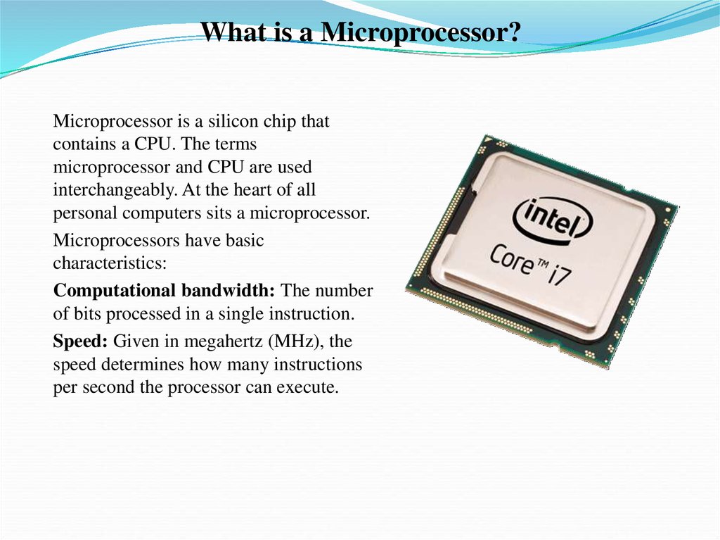 What is a Microprocessor?