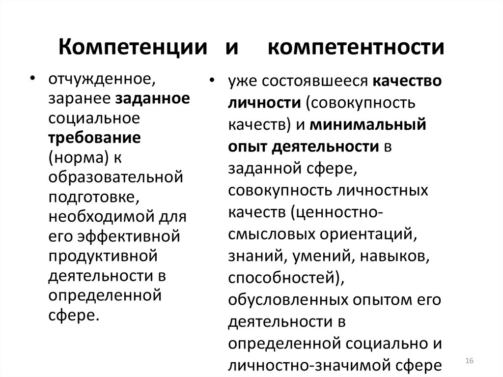 Минимальное качество. Компетенции. Аксиологическая компетентность. Ценности и компетенции.