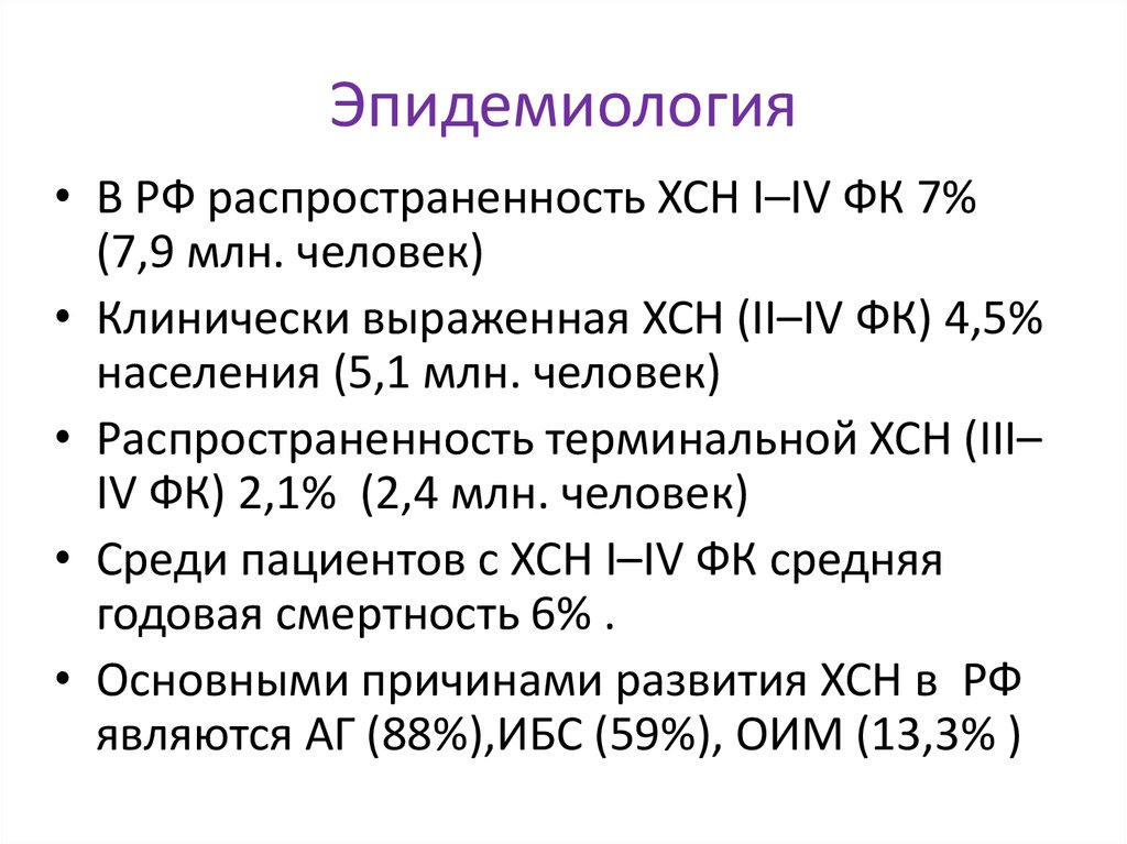 Эпидемиология