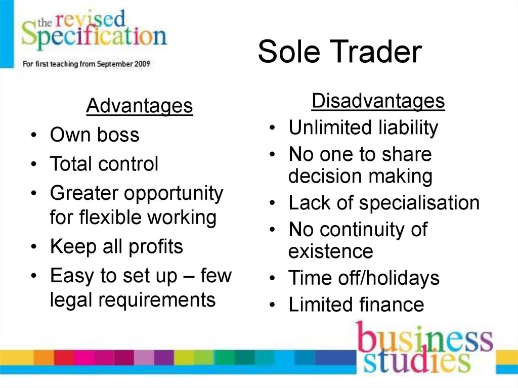 sole trader ownership types