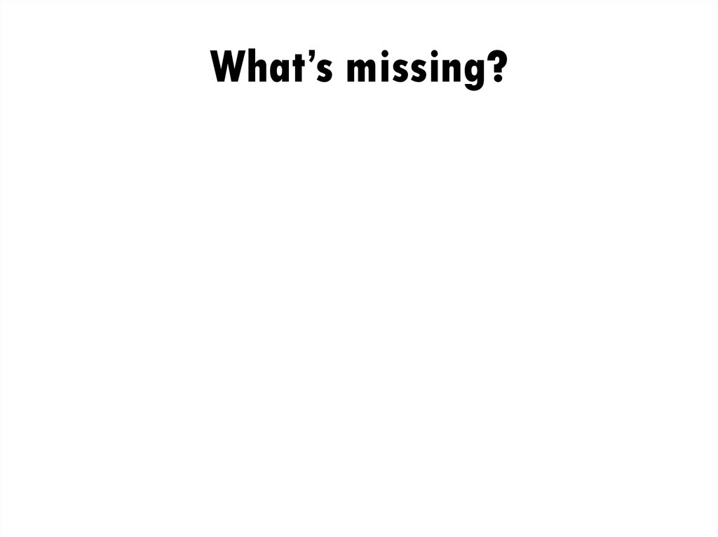 what-s-missing