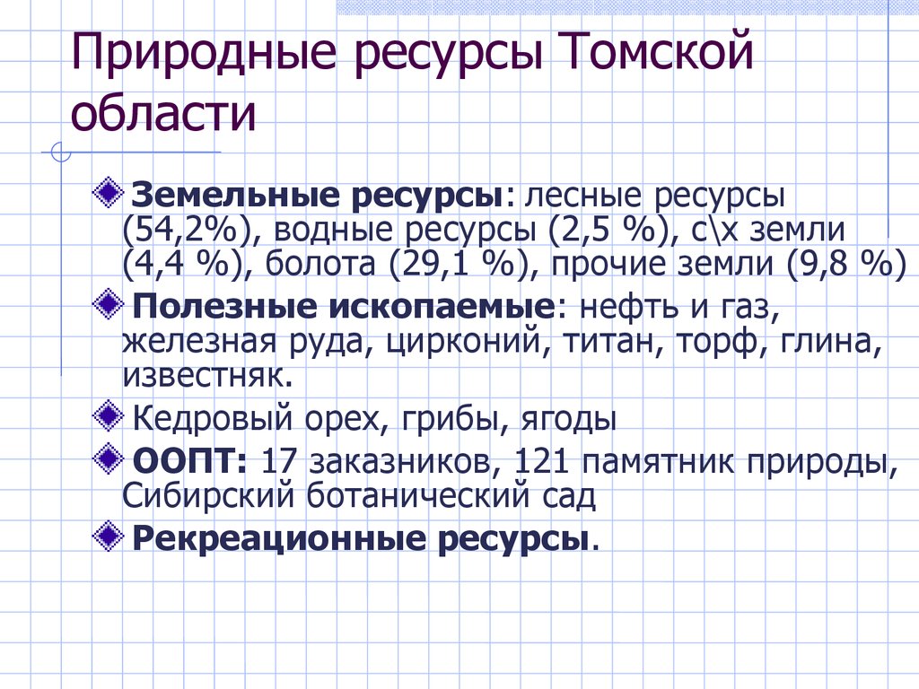 Карта полезных ископаемых томской области