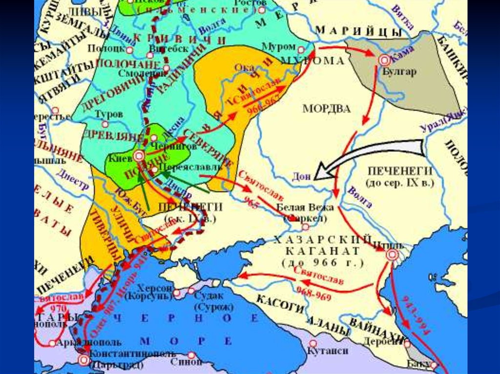 Поход владимира карта. Карта походы Владимира Святославича. Походы князя Владимира Святославича карта. Крещение князя Владимира Святославича на карте. Карта древнерусского государства древляне.