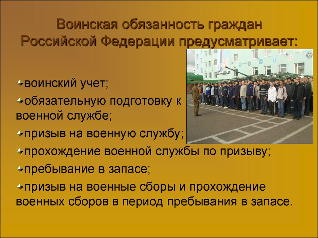 Граждане проходящие военную службу подлежат. Воинская обязанность. Воинская обязанность граждан Российской Федерации. Военная обязанность граждан. Военная обязанность презентация.