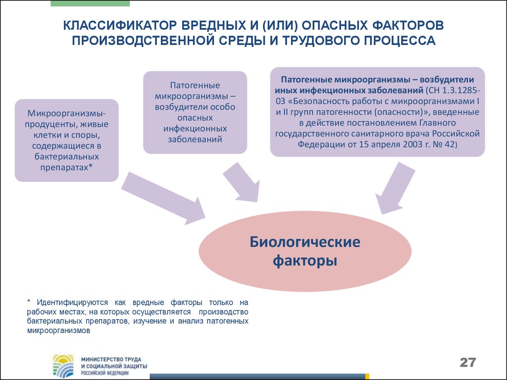 Вредные и опасные факторы производственной среды в лпу презентация