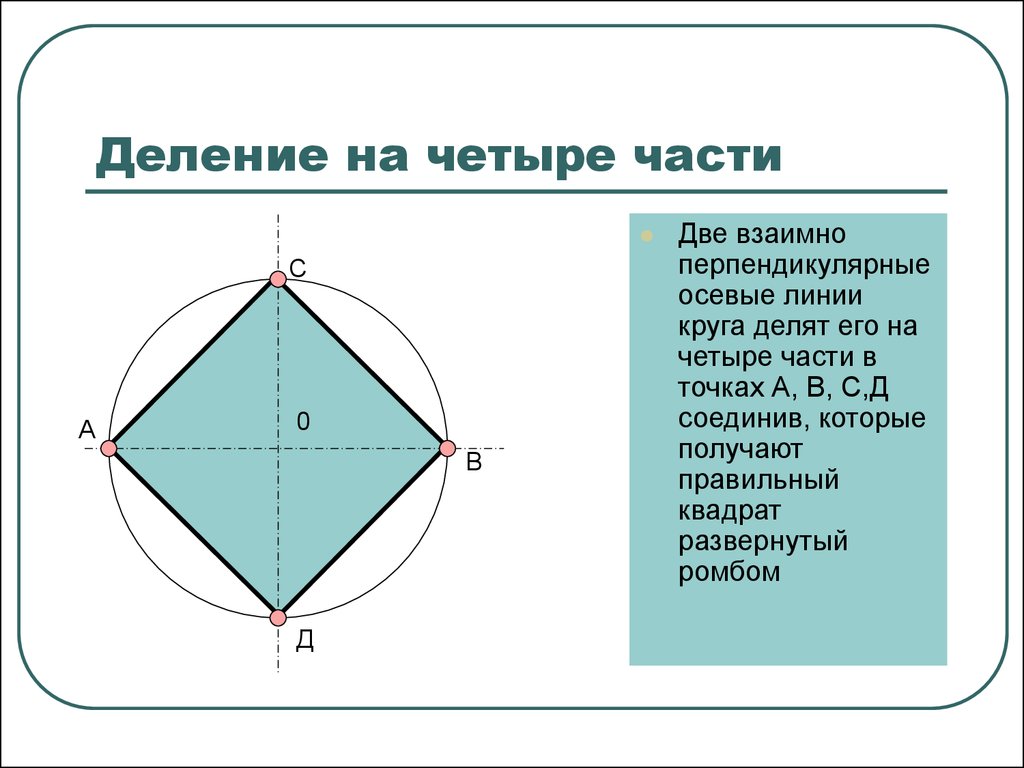 Как разделить круг на 4 части. Поделить окружность на 4 части. Делить окружность на 4 равные части. Окружность делённая на 4 части. Деление окружности на 4 части.