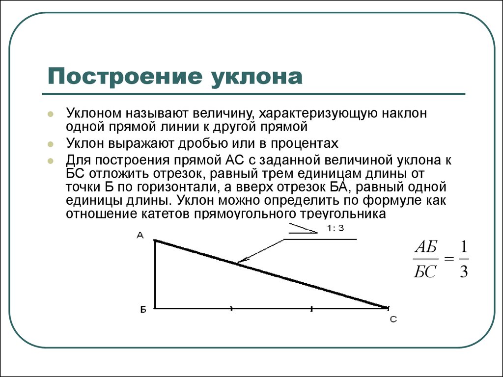 Уклон работа. Уклон 1 1.5. Уклон 0,1 на 1м. Уклон 1:2,5. Уклон 0,15мм/м.