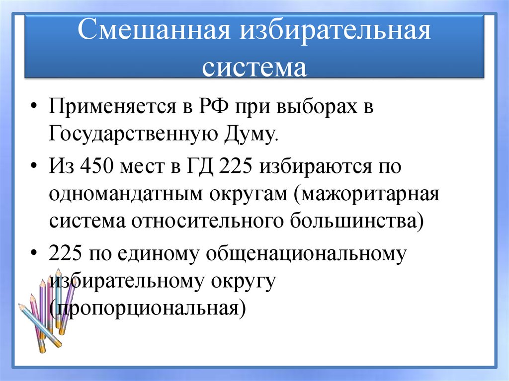 Партии избирательная система