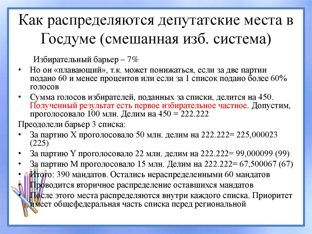 Введение 5 ного избирательного барьера для политических. Как распределяются места в Госдуме. Как депутатские мандаты распределяются. Как распределены места в Госдуме между политическими партиями. Распределение мест в Госдуме по партиям.