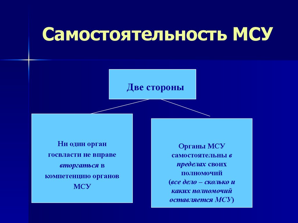 Принцип самостоятельности местного самоуправления