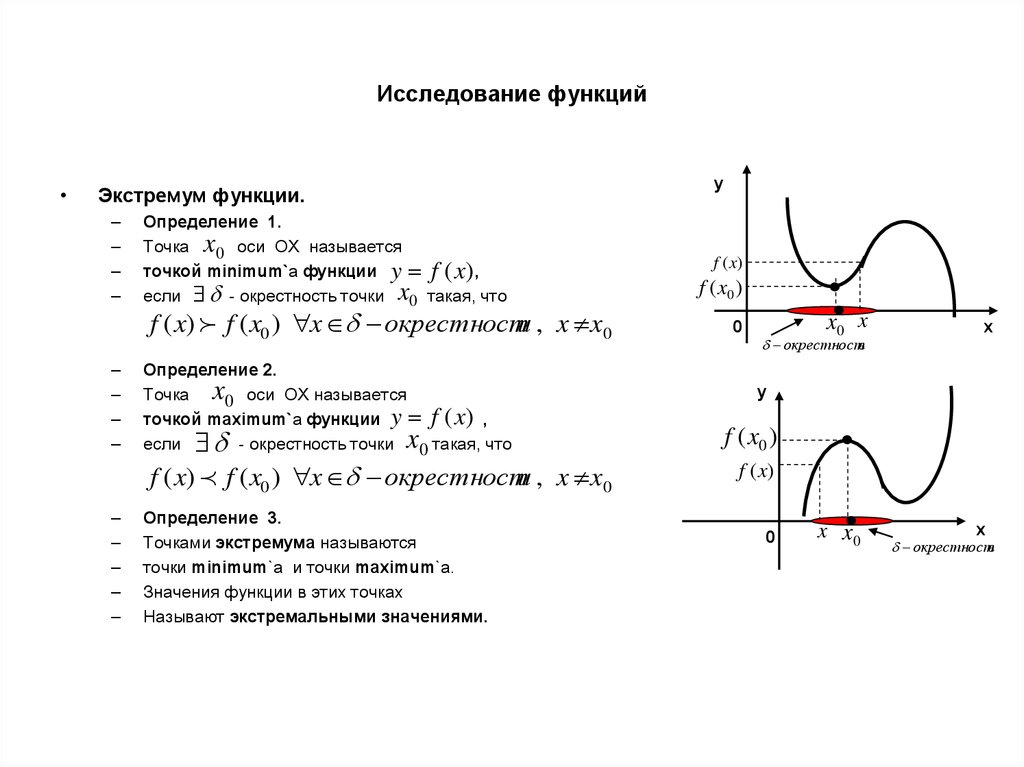 Изучение функции. Построение графиков функций схема исследования функции. Схема полного исследования функции. Схема исследования свойств функции.