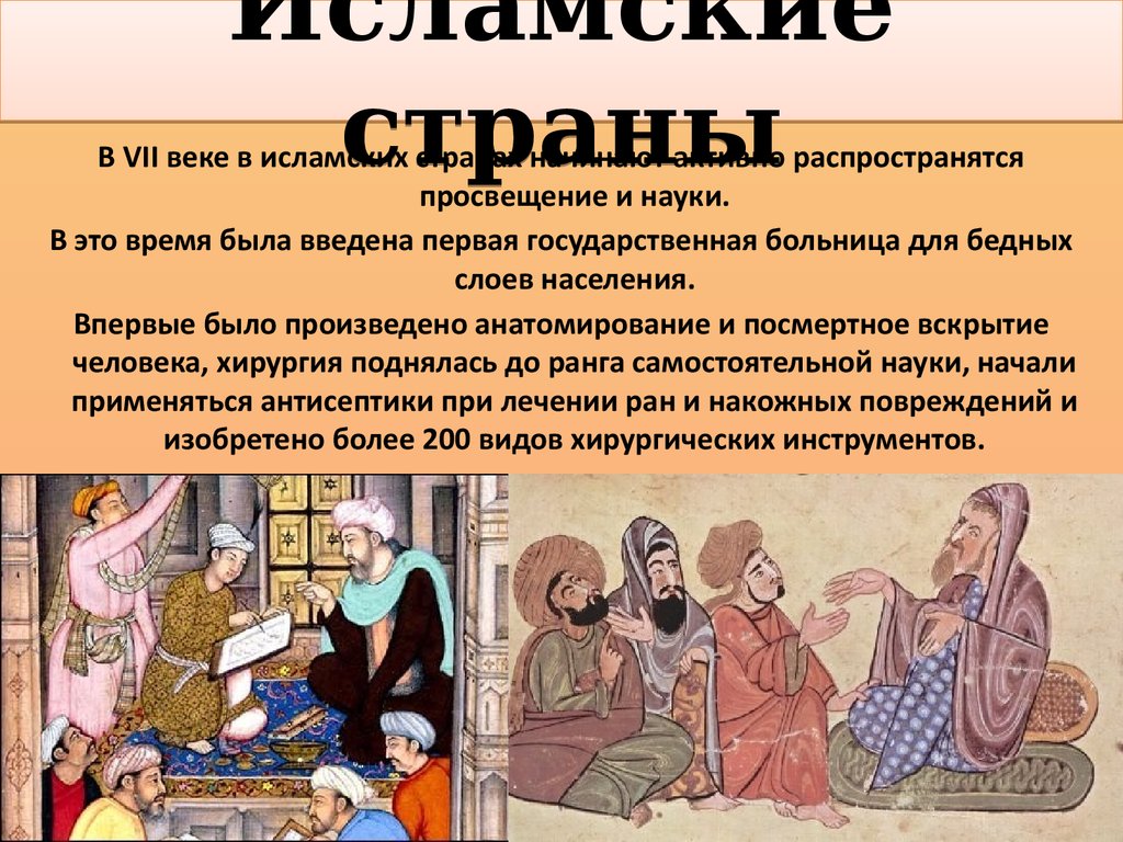 Проект история медицины. История медицины презентация. Распространение Ислама в 15 веке. Мусульманские страны 14 век.