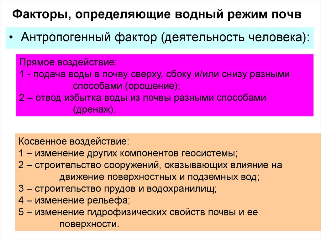 Водный режим почв. Регулирование водного режима почв. Типы водного режима почв. Промывной Тип водного режима формируется. Водный режим и пути его регулирования.