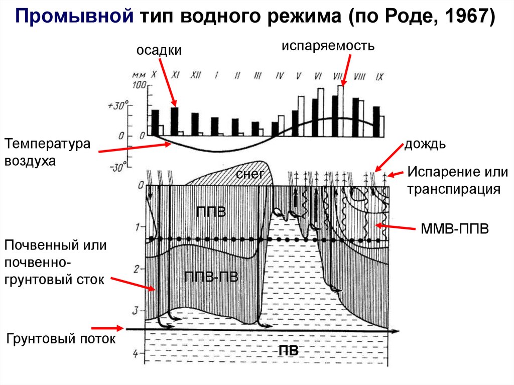 Водный режим почв. Промывной режим почв. Непромывной Тип водного режима почв. Промывной Водный режим почв. Периодически промывной режим почвы.