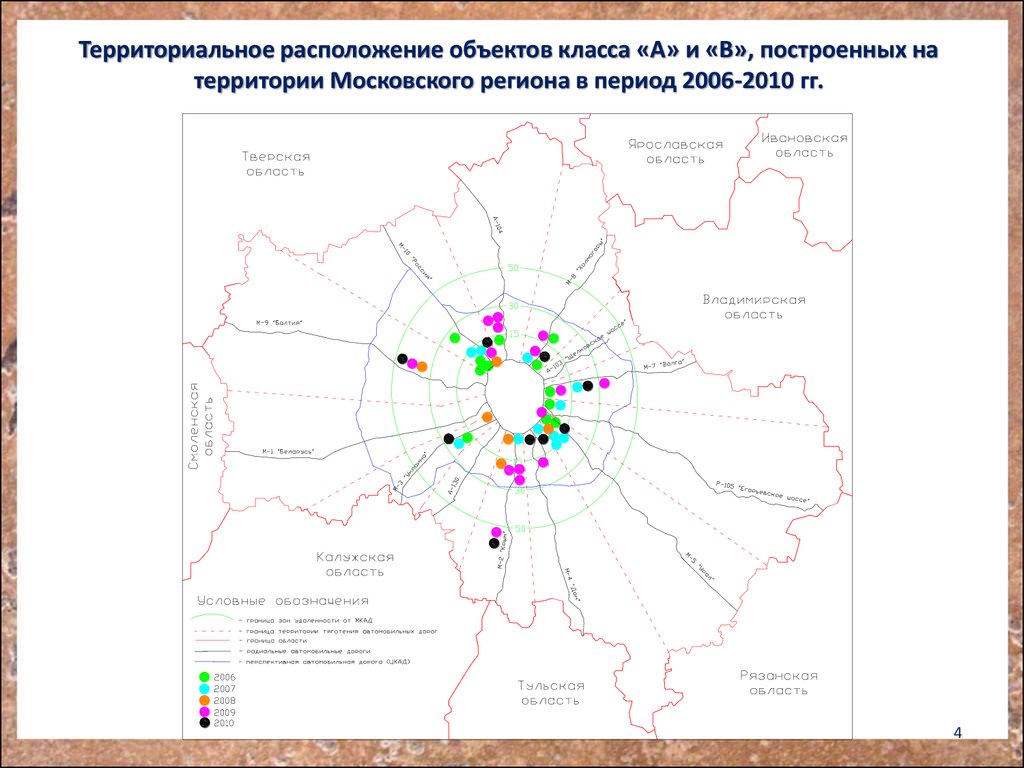 Схема расположения объектов