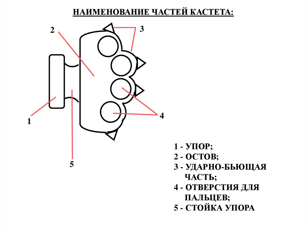 2 части названия. Наименование основных частей кастета. Составные части кастета криминалистика. Кастет криминалистическое описание. Основные части кастета в криминалистике.