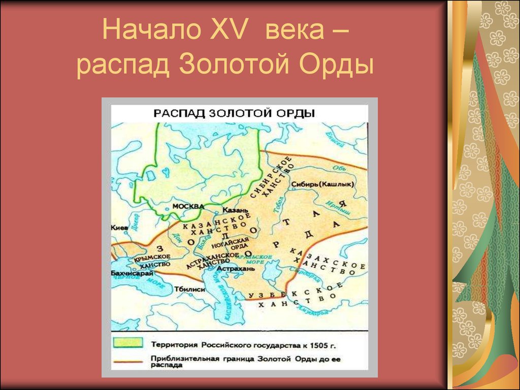 Золотая орда годы. Распад золотой орды. Распад золотой орды карта. Карта ханств после распада золотой орды. Государства на которые распалась Золотая Орда.