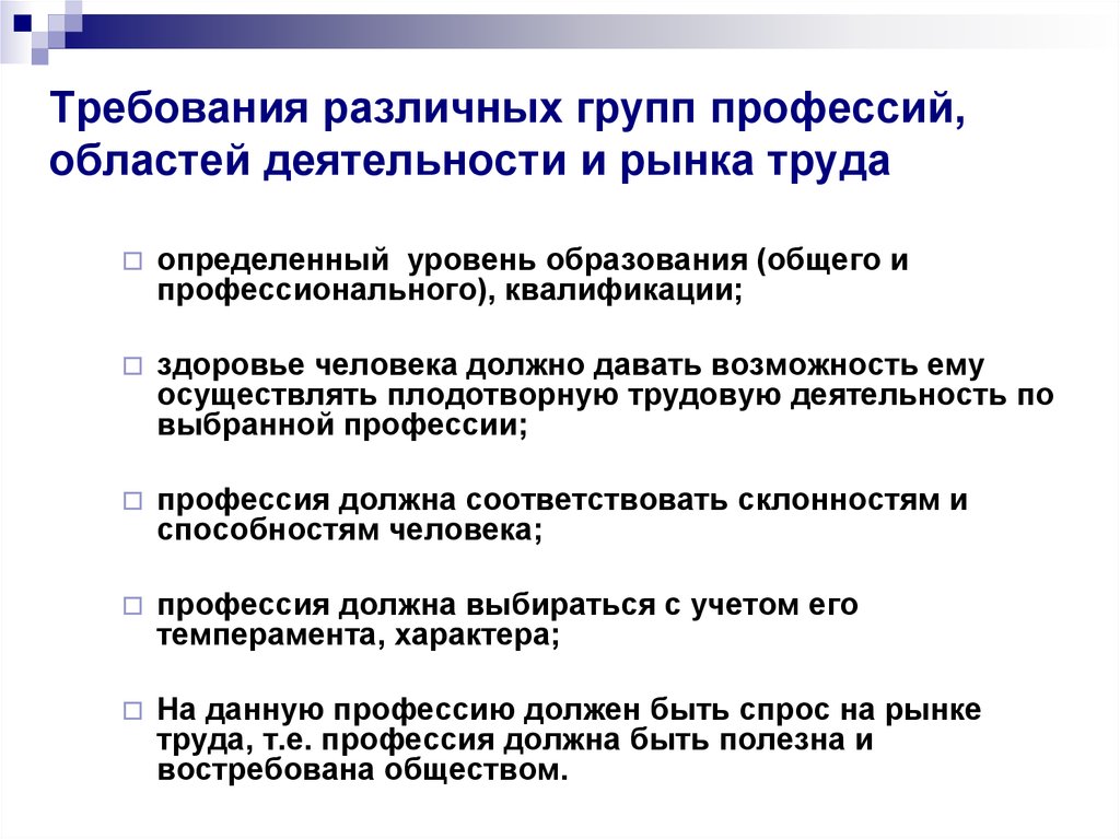 Требования предъявляемые профессиями к человеку. Требования рынка труда. Требования, предъявляемые к специалистам на рынке труда.. Основные требования к работнику на рынке труда. Требования современного рынка труда.