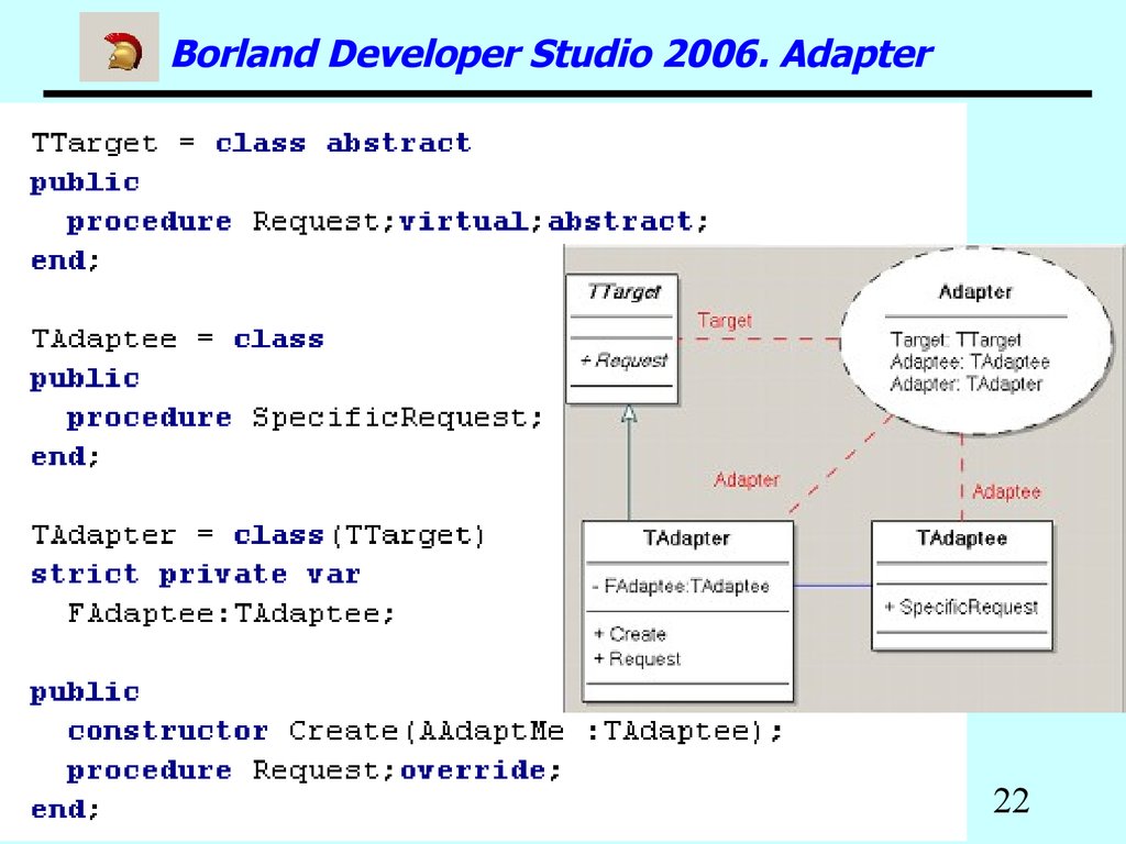 Borland Developer Studio 2006. Adapter