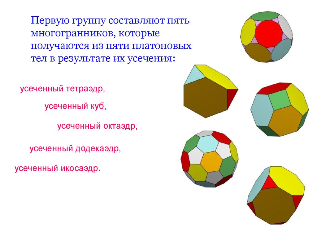 Удивительный мир многогранников проект по математике