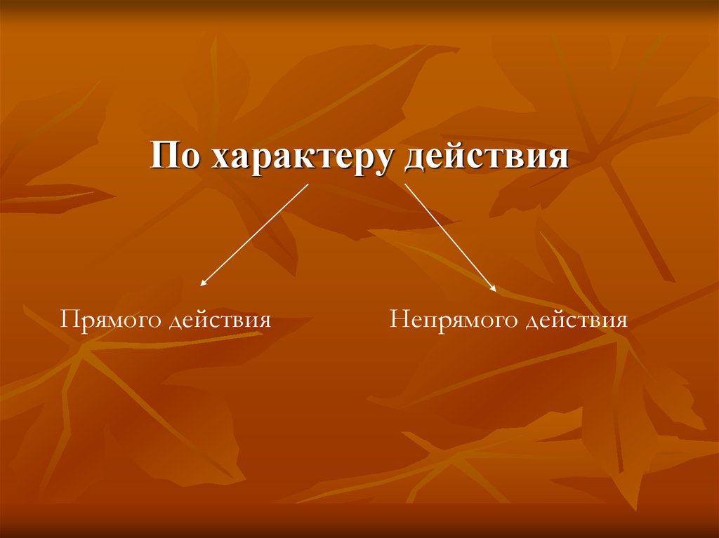 Прямое действие. По характеру действия. Транспортное право презентация. По характеру я. Что такое характер действия в русском языке.