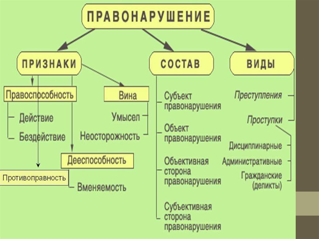 План на тему правоотношения правомерное поведение