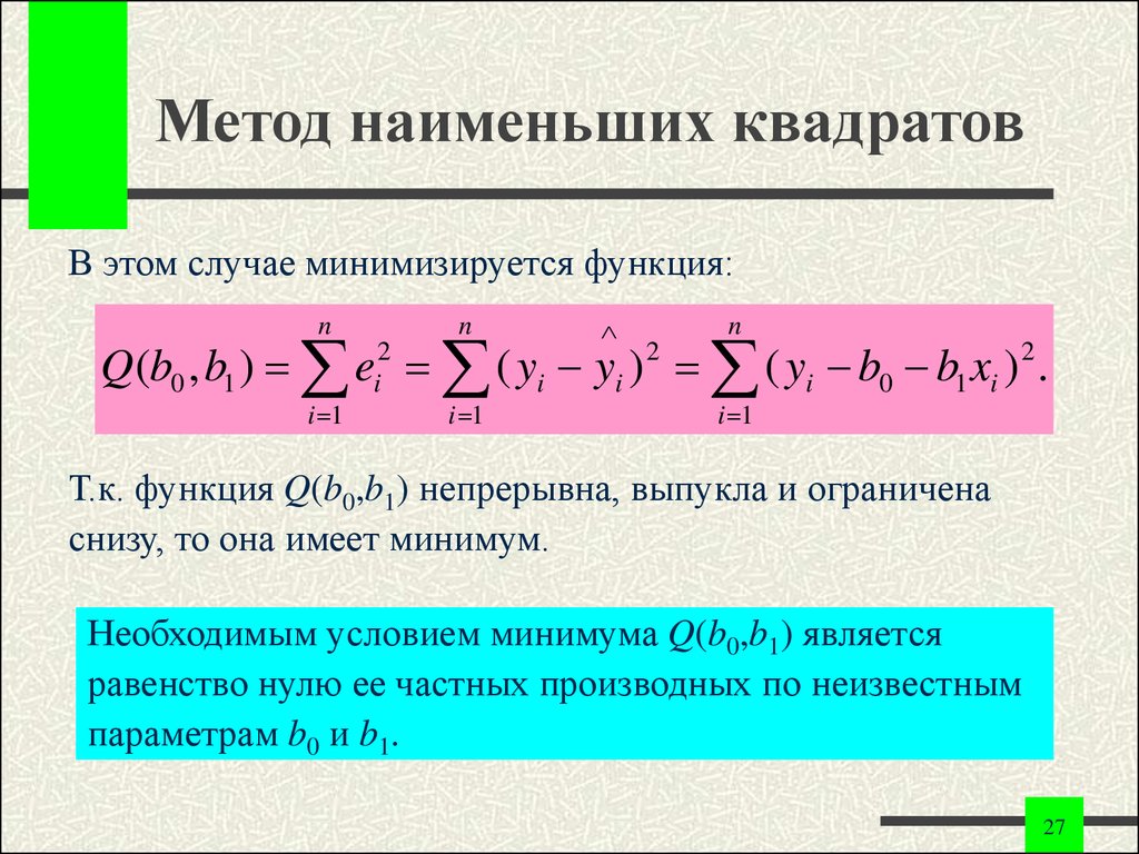 Метод наименьших квадратов