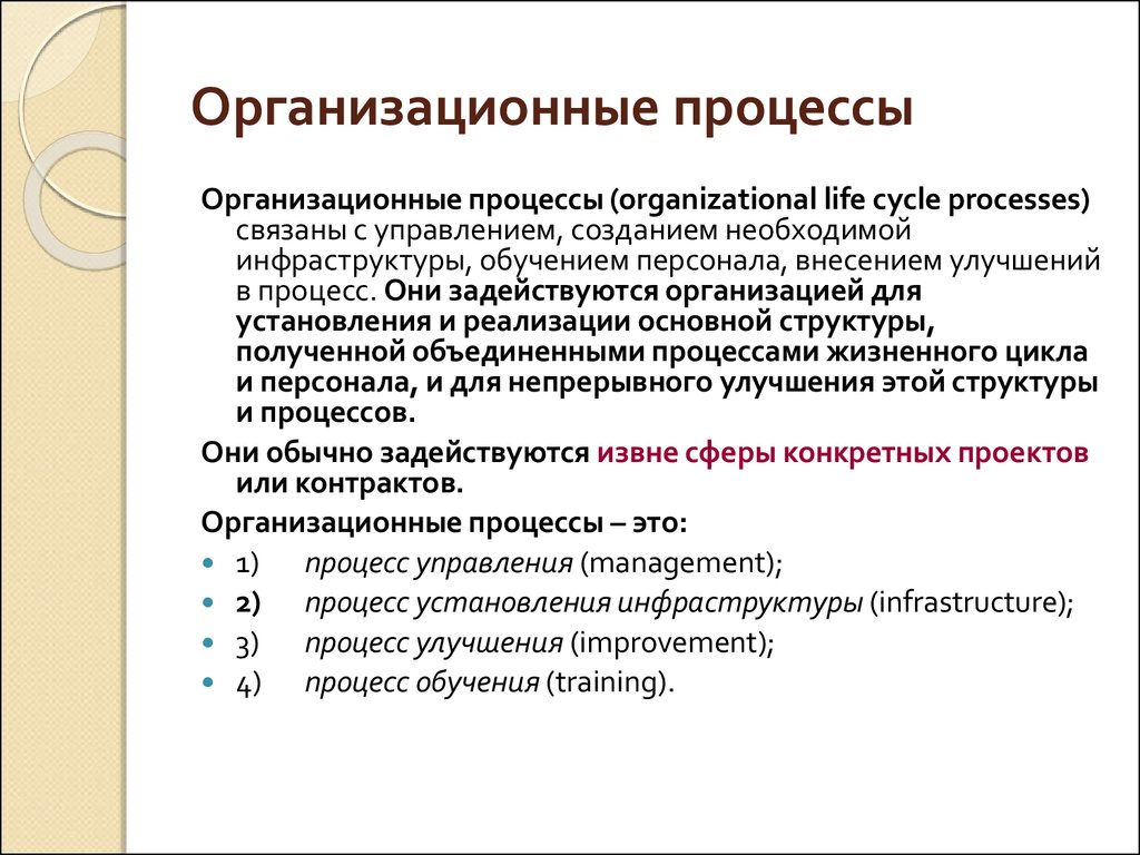 К видам процессов относятся. Организационные процессы. Организационные процессы в организации. Виды организационных процессов. Организационные процессы в менеджменте.