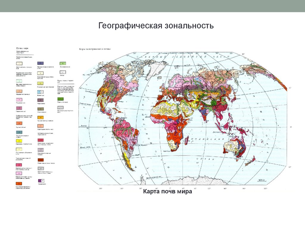 Карта плодородных земель мира