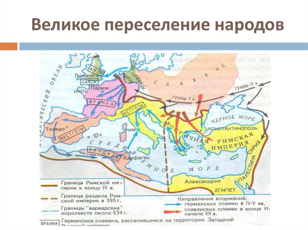 Великое переселение народов 6 класс история презентация