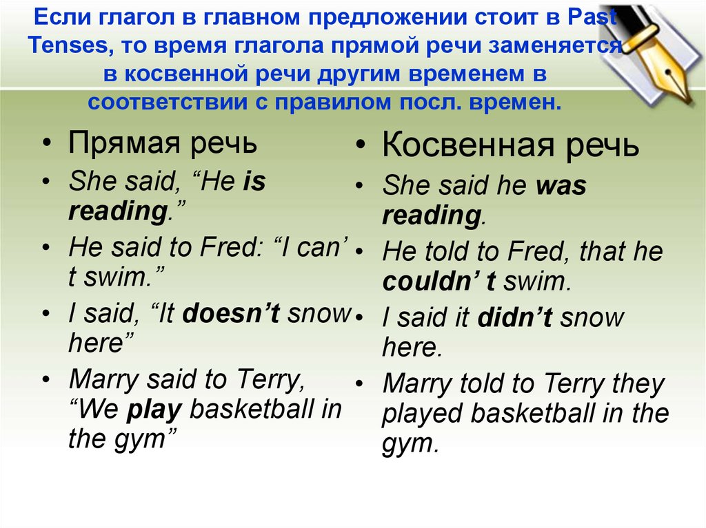 Were в косвенной речи. Косвенная речь. Прямая и косвенная речь в английском языке. Предложения в косвенной речи на английском. Предложения из прямой речи в косвенную.