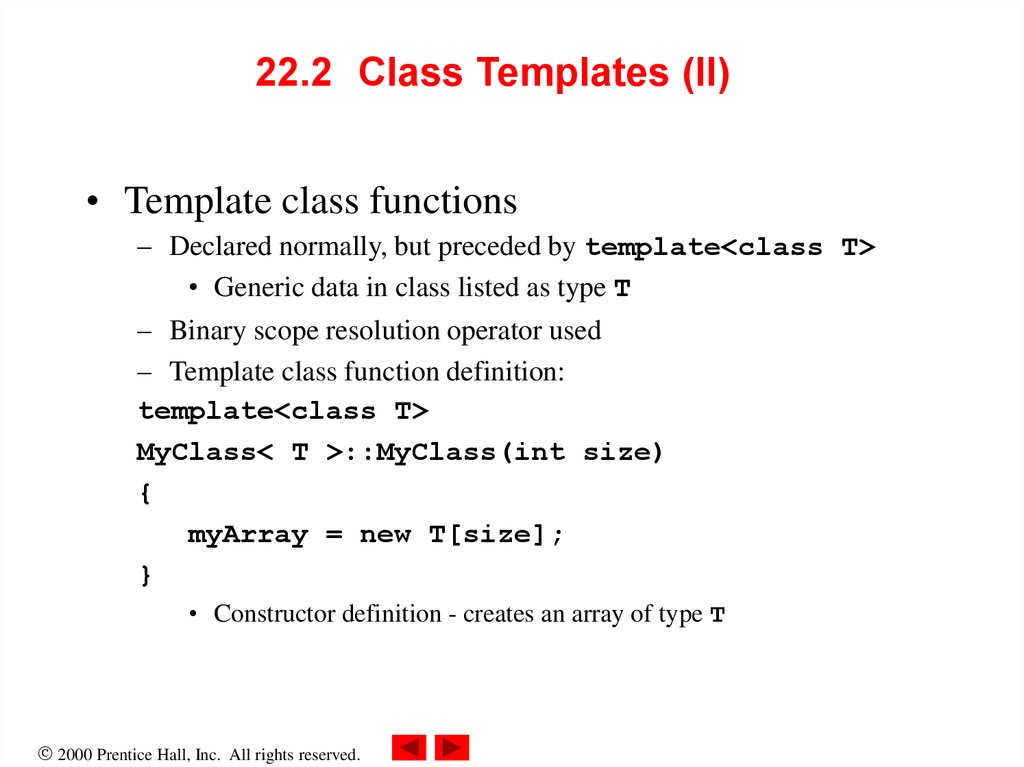 C++ templates online presentation