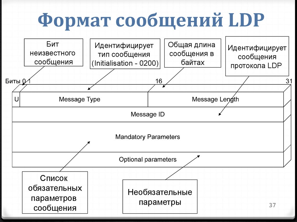 Формат сообщений LDP