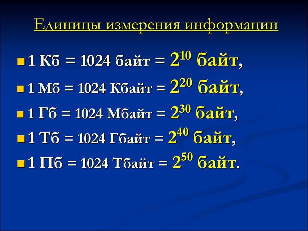 Количество информации в информатике