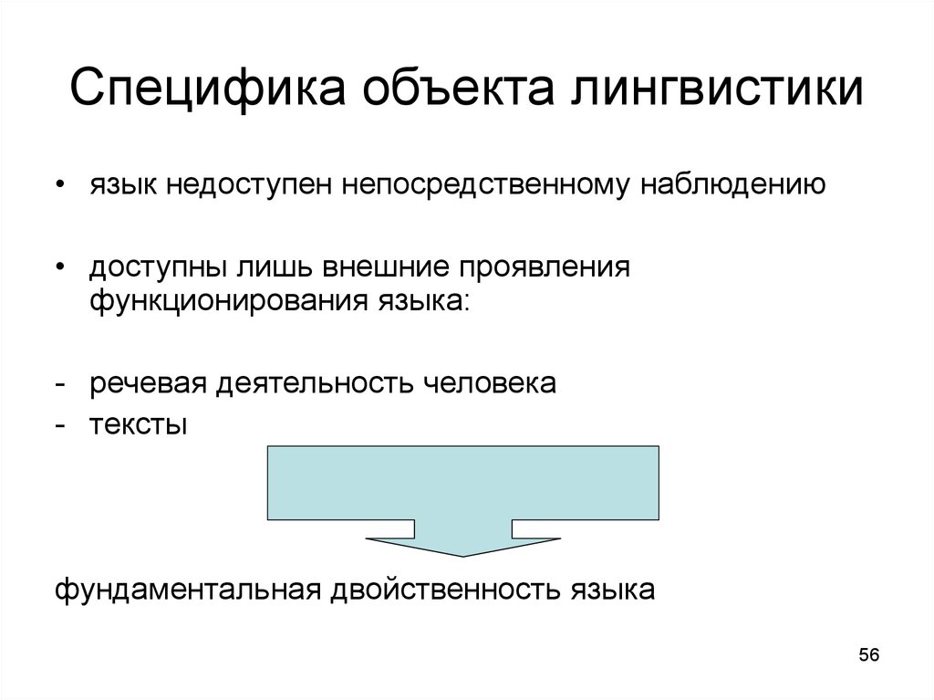 Лингвистика предмет исследования