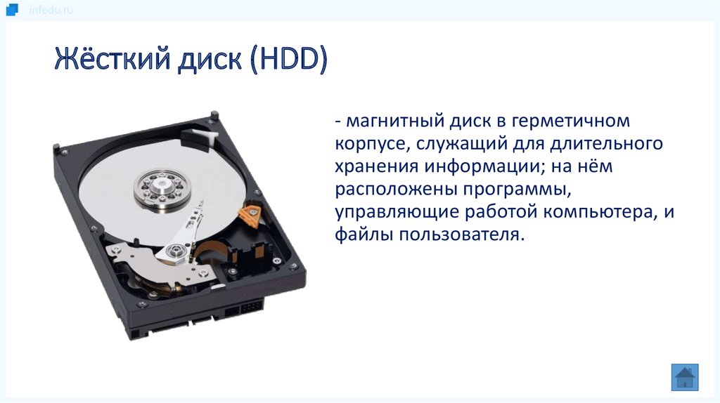 Если провести аналогию с офисом то жесткий диск это