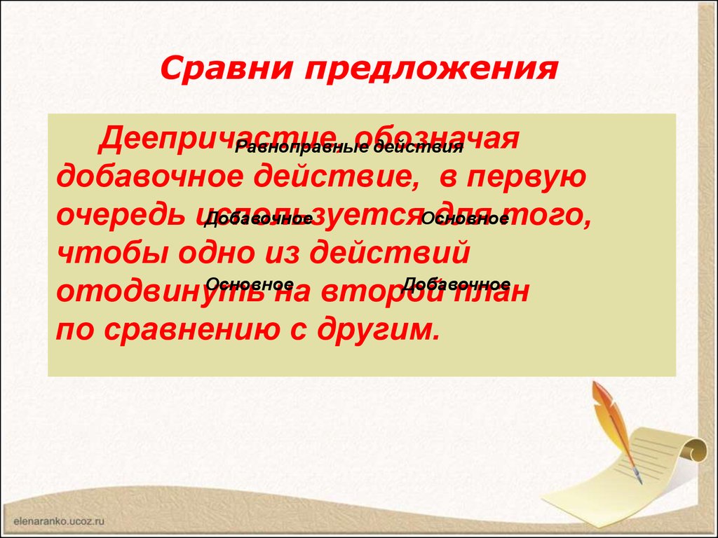 Деепричастие как часть речи - презентация онлайн