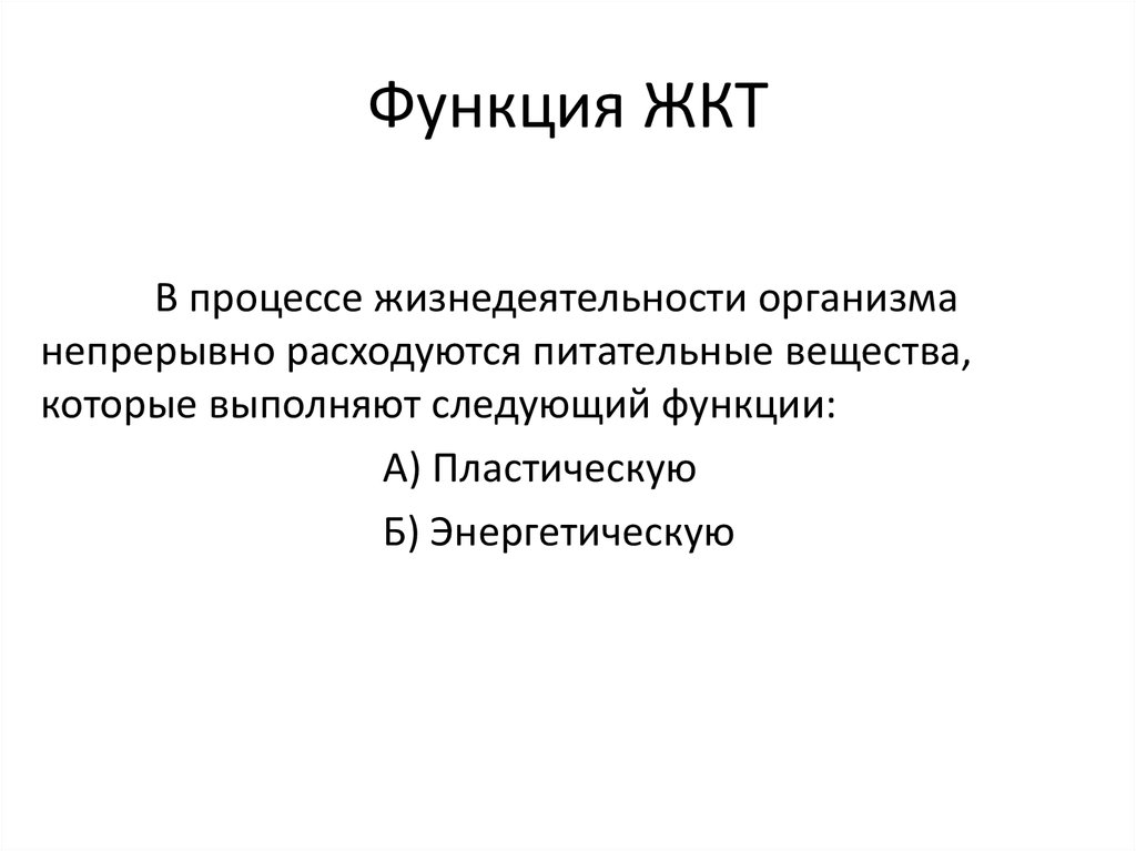 Функций пищеварительного канала. Функции ЖКТ.