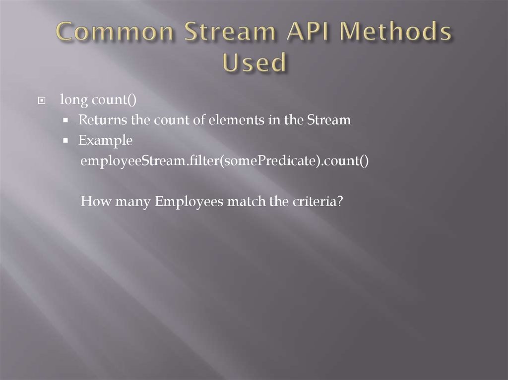 Java 8 Stream API 