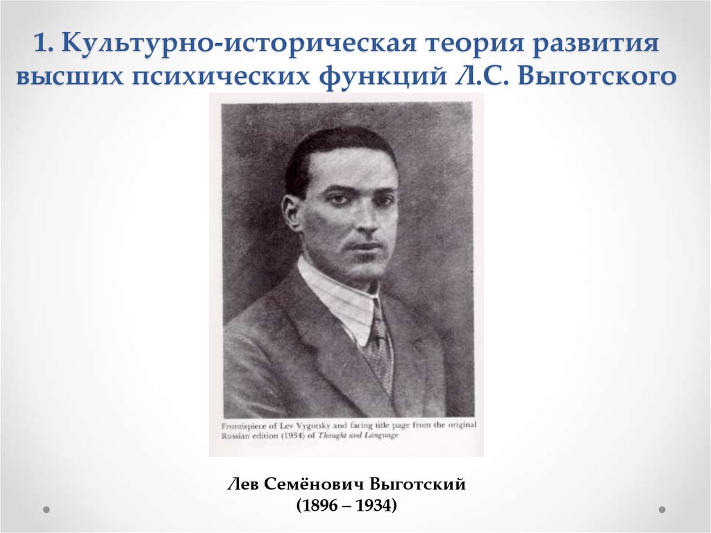 Концепция выготского. 21. Культурно-историческая теория л. Выготского.. Теория л с Выготского. Лев Семенович Выготский культурно историческая концепция. Выготский теория формирования психики.