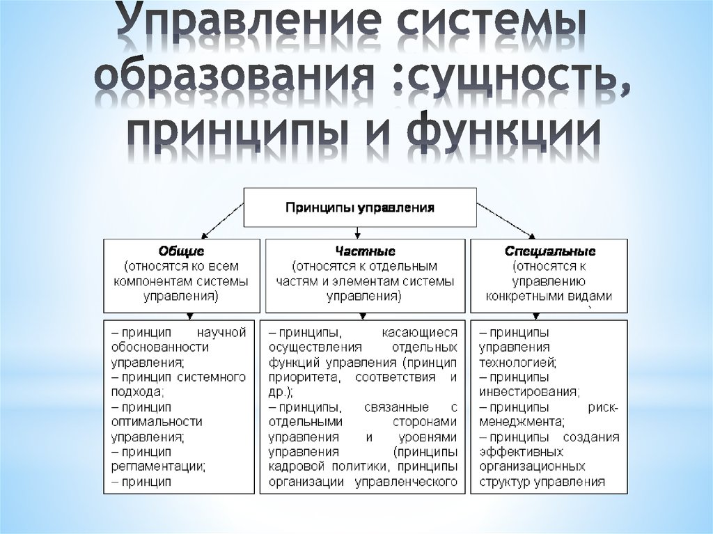 Управление образовательным проектом это особый вид управления который может применяться к управлению