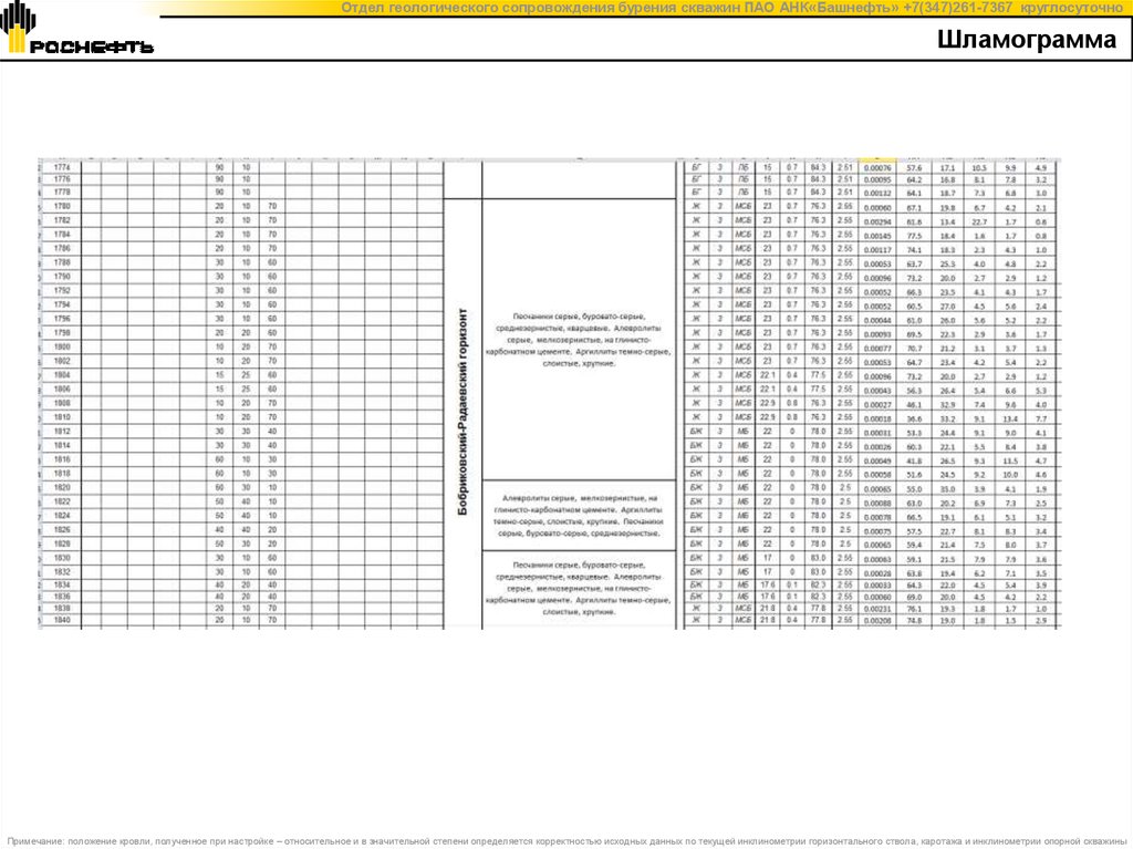 Шламограмма