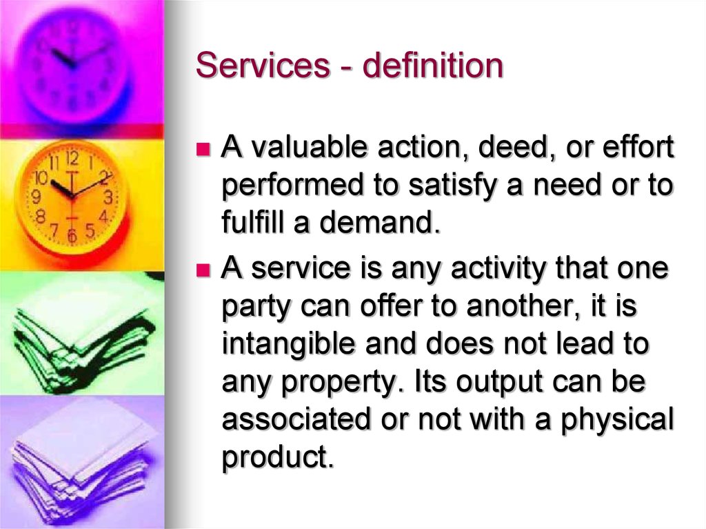 Services definition